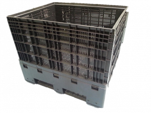 Ecobin 100x120x80 palletcontainer met sleeplatten