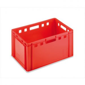 Nieuwe plastic Vleeskrat E3 bakken euronorm