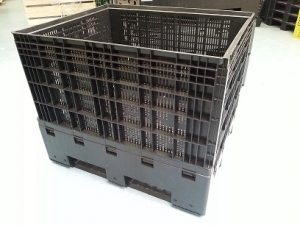 Ecobin 100x120x100 Palletcontainer zwart