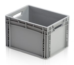 Nieuwe plastic 40x30x27 Euro box met open handvatten