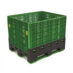Palletcontainer 1200x1000x800 mm Ecobin 3 sleeplatten