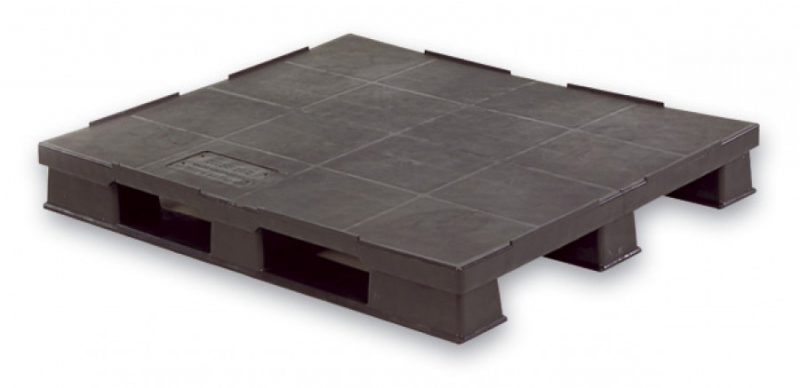 Plastic pallets 1200x1000 mm hygiëne closed deck 1500 kg
