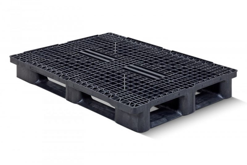 Plastic pallets 1200x900 mm heavy omloop onderdek 1500 kg