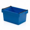 Plastic distributiebakken 600x400x420mm met stapelbeugel