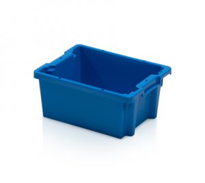 Stapelbak nestbaar 40x30x18cm blauw