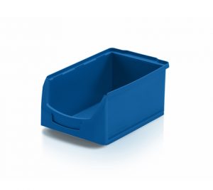 kunststof magazijnbak blauw 350x213x150mm