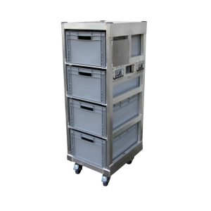 Krattenkar 4 aluminium voor euronormbakken