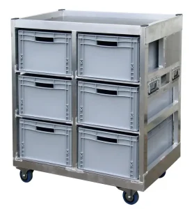 Krattenkar 6 Aluminium voor eurobakken