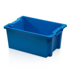 Stapelbak nestbaar 60x40x27cm blauw