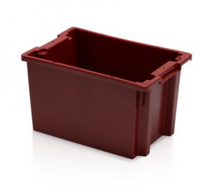 Stapelbak nestbaar 60x40x30cm rood