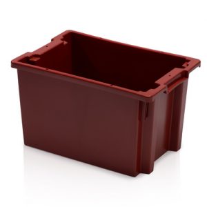 Stapelbak nestbaar 60x40x30cm rood